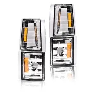 Fit For 1994-1999 Chevrolet C/K Tahoe Suburban Clear Turn Signal Corner Lights