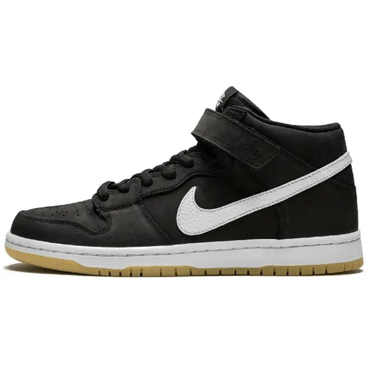 Nike SB Dunk Mid Orange Label Black' Durable Non-slip Skate Shoes Unisex CD6754-001