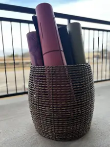 Bodistry Non-Slip Yoga Mat – Extra Wide Cushioned PU Mat with Alignment Design & Premium Grip