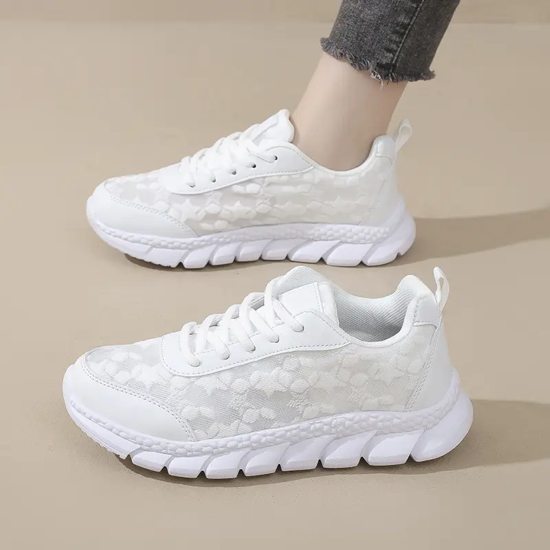 CushHide Women's Low Top Round Toe Slip-On Casual Trainers - Breathable Mesh, Lightweight, Foot Fatigue-Reducing Shoes for Walking, Athletic Activities, All Seasons