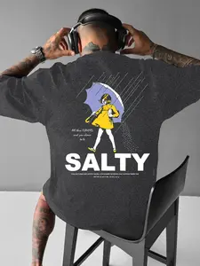 Men's Graphic Print Round Neck Tee, Loose Casual Comfy Short Sleeve T-shirt for Summer, Men's Top for Daily Wear