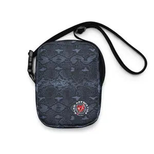 Blue Snakeskin crossbody bag