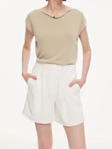 Four-Way Stretch Women A-Line Shorts