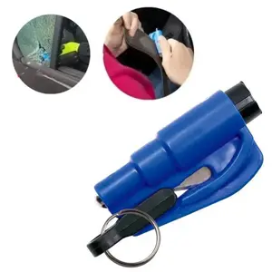 Free-Window Breaker Seatbelt Cutter,3-in-1 Mini Glass Breaker,  Car Escape Tool for Land and Underwater,Keychain Car Emergency Tool