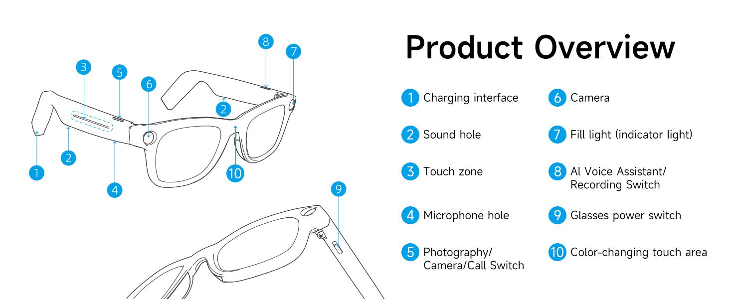 2026 New Electrochromic AI Smart Camera Glasses (8MP) ,1080P Video Recording Glasses,Real Time Translation, ChatGPT AI Voice Assistant, Open-Ear Audio,4-level electrochromic sunglasses for Men Women 2026 New Electrochromic AI Smart Camera Glasses (8MP) ,1080P Video Recording Glasses,Real Time Translation, ChatGPT AI Voice Assistant, Open-Ear Audio,4-level electrochromic sunglasses for Men Women