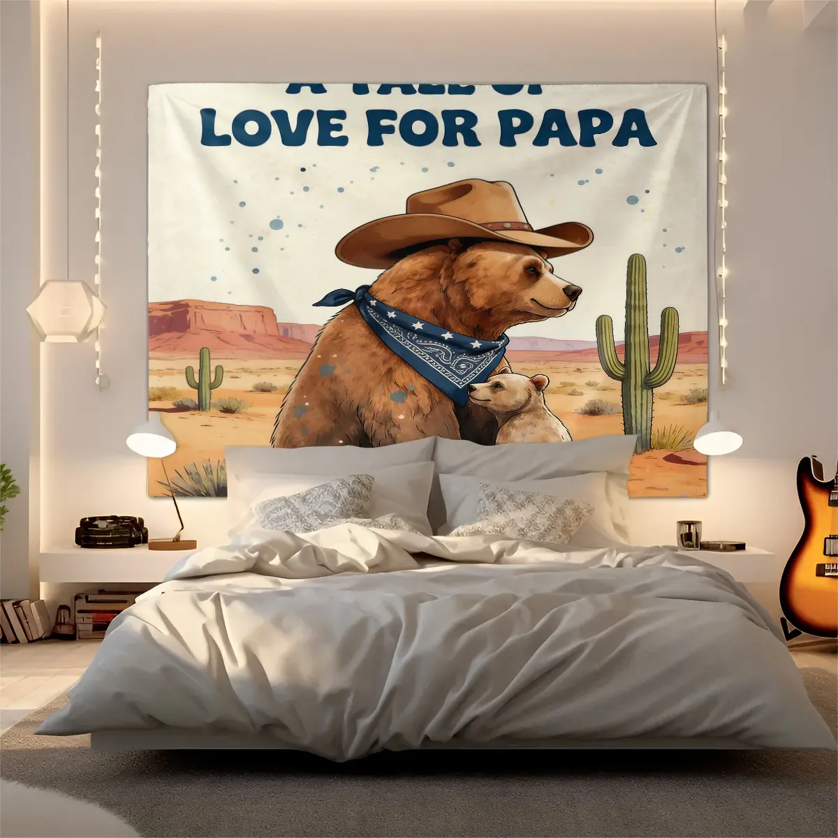 Bear Print Rug, Fashion Room Flag, Unique Wall Art for Living Room and Bedroom, Perfect Gift Idea, Model_xinghao Cy20251224