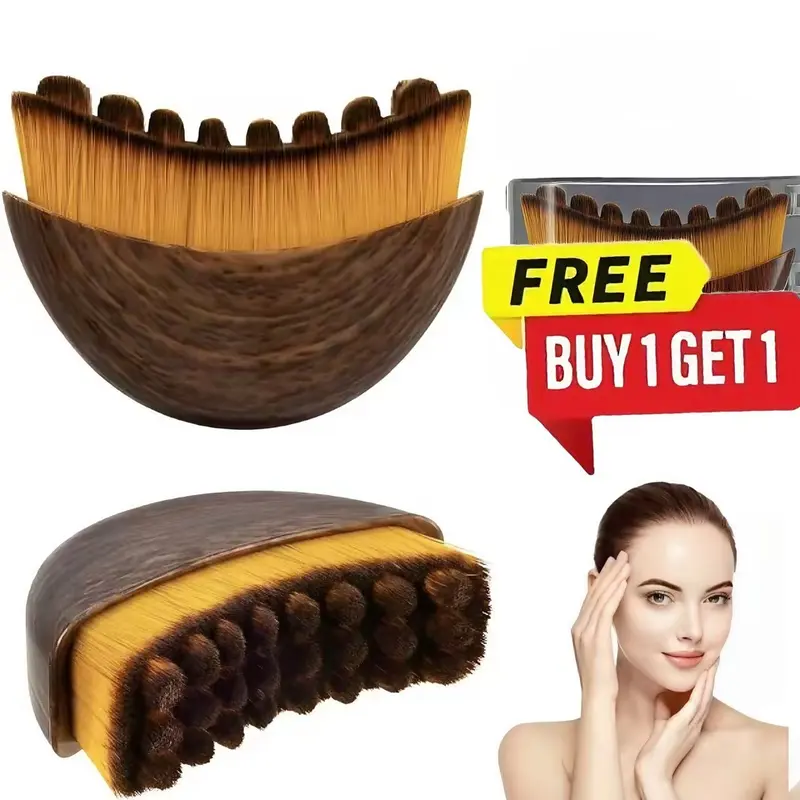 Buy 1 Get 1 Free Ergonomic Facial Lymphatic Contour Manual Massage Tool - Ergo Grip, Youth-Focused, Lightweight, Skin-Fit Design, Chin Contouring, Jawline Shaping, Gentle Massage, Facial Lymphatic Drainage Brush, Face+Body Use, Daily Care