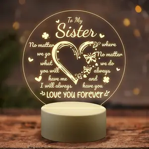 2D Flat Desktop Decor,Led Lantern Illumination,LED Lantern Night Light,Versatile Home Hanging Decor,Unique LED Mood Light with Lantern Illumination, Perfect Thoughtful Gift for Sisters’ Birthdays & Anniversaries,