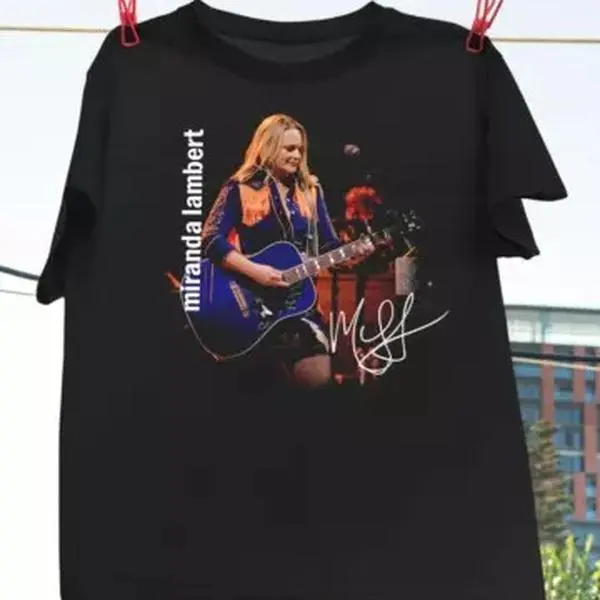 Miranda Lambert In Concert Tour Cotton Black All Size Unisex Shirt