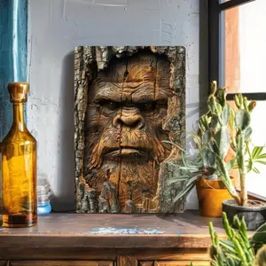 Rustic Sasquatch Aluminum Sign 8x12 Inch Moisture-Resistant Outdoor Decor for Garden Lawn Christmas Gift Novelty Decor Decorative Plaque