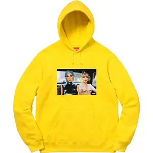 Supreme Men's Nan Goldin Misty and Jimmy Paulette Hooded Sweatshirt Yellow, from StockX