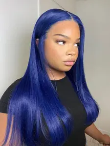 28 Inch Long Straight Wigs for Women, Silky Straight Wigs, Gorgeous Fluffy Wigs without Bangs, Synthetic Lace Front Wigs, Lace Frontal Wigs for Party, Daily Use