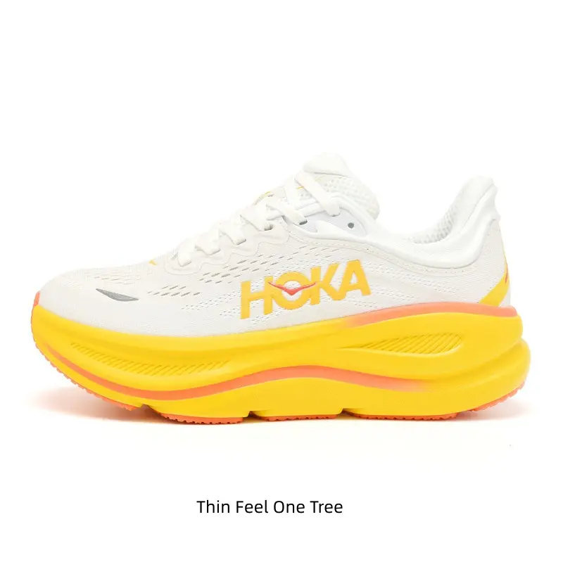 Bright Yellow White Mesh Knit Chunky Platform Sneakers, Soft Foam Cushioned Lightweight Running Trainers, Breathable Woven Upper Shock Absorb Sport Footwear for City Walking Road Jogging Gym Fitness