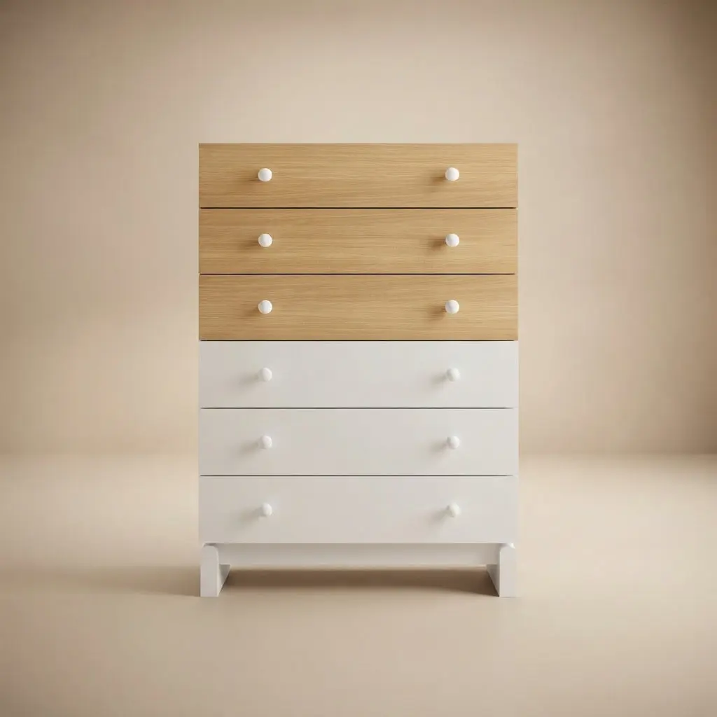 Nolia 6-Drawer Color Block Dresser Chest by Modway