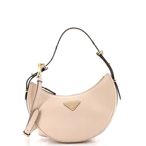 Pre-owned PRADA Leather Shoulder Bags Arque Half Moon Hobo Small by Rebag