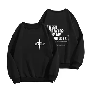 Need Prayer Hoodie - Tap My Shoulder Let’s Pray Christian Faith Sweatshirt, Bible Verse Matthew 18:20, Religious Inspirational Fall Winter Outfit Womenswear