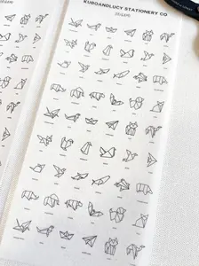 Tiny Animal Origami Washi Sticker Sheet