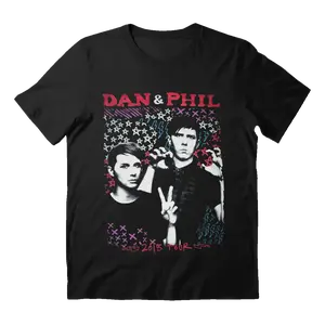 Amazing Tour Is Not On Fire Dan And Phil Black Men's Sweatshirt, Gift for Fans Cotton Unisex Men's T-Shirt