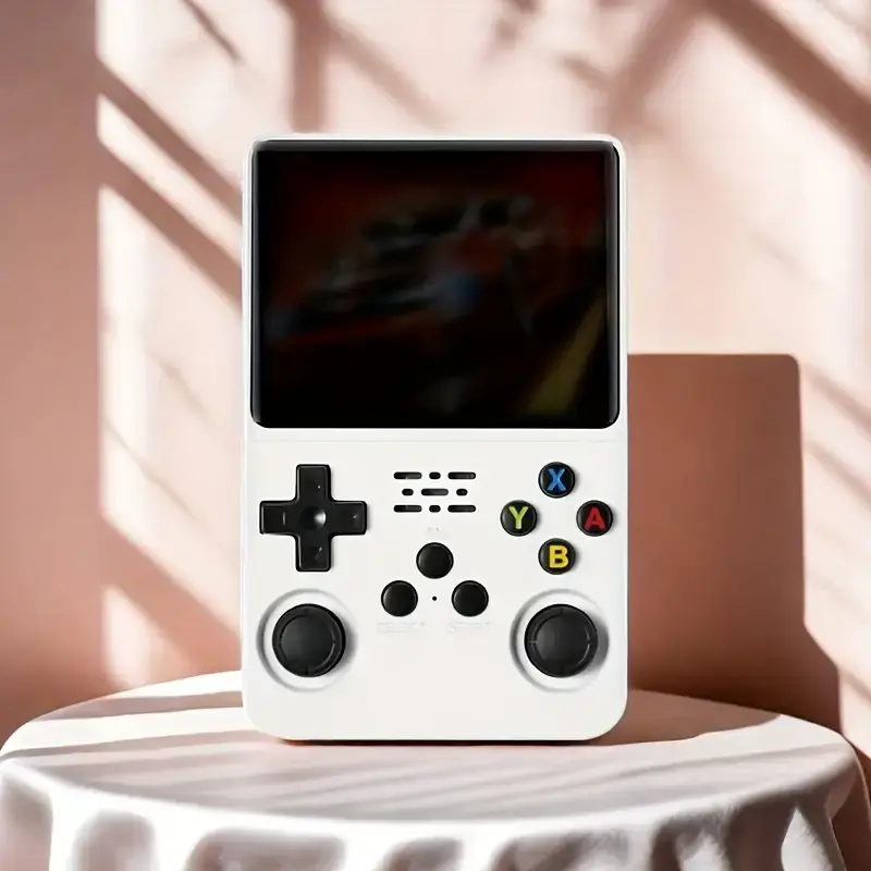 WUDS R36S Handheld Game Console - 3.5 in IPS Screen, Batteries Built-in Cells, Cordless, 64GB Expandable Storage (64GB TF Card), ABS Body, Compact Pocket Portable, USB Support, Interactive Gaming Travel Essential