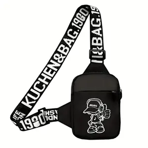 [Small Lightweight Crossbody Chest Bag] Men's Small Chest Bag Fashion Crossbody Bag Casual Sling Bag for Travelling Hiking Lightweight Small Sport Waist Bag