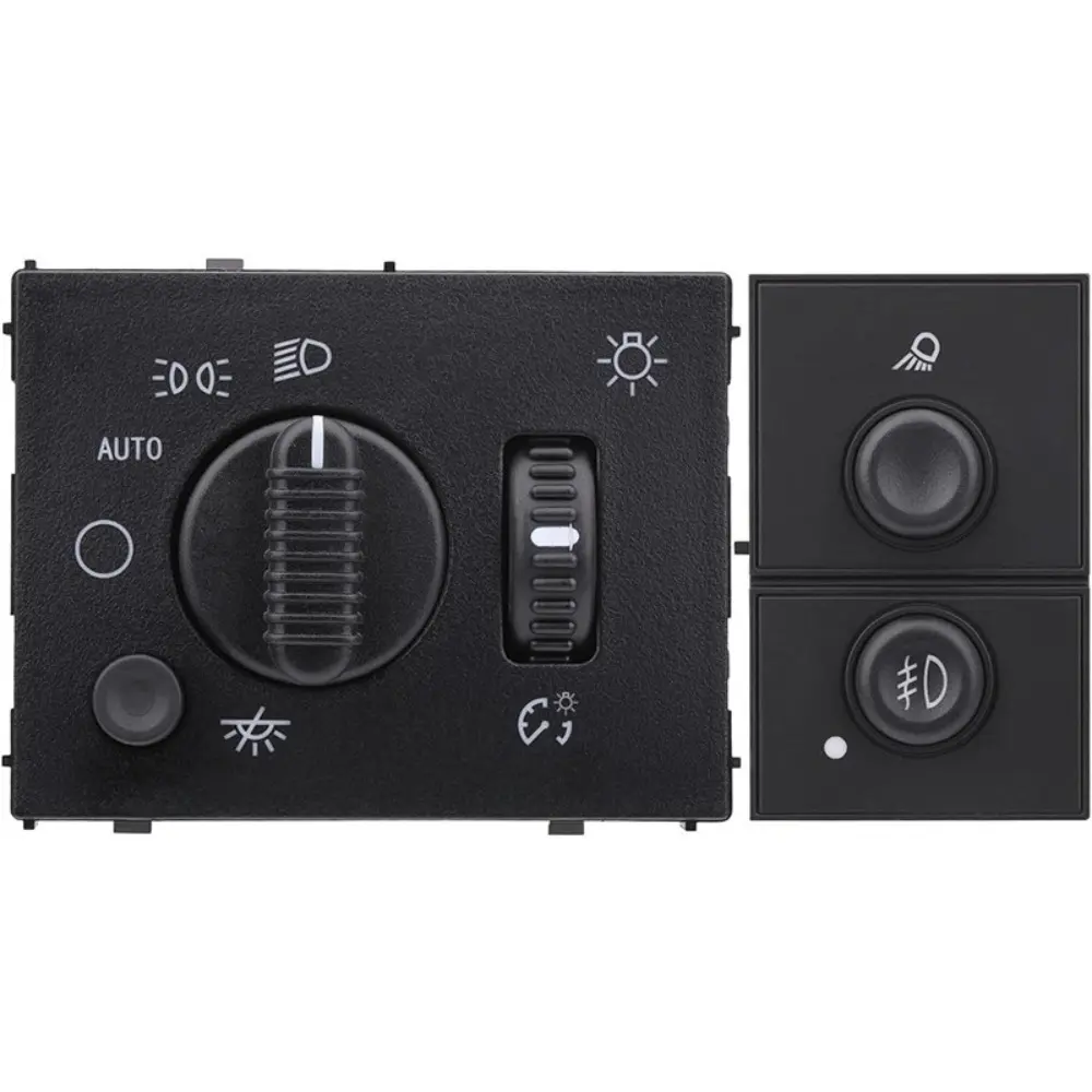 19381535 15143597 Headlight Switch & Fog Light Switch for Chevy Silverado Suburban Tahoe GMC Sierra Yukon Cadillac Escalade 2003-2007, Cargo and Fog Lamp Switch Replacement