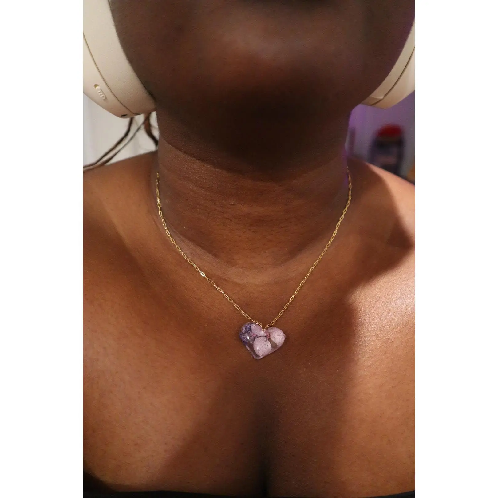 Resin Floral Necklace