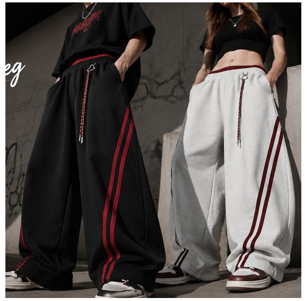 TELLFUN Y2K Baggy Wide-Leg Sweatpants with Side Stripes – Comfortable Casual Streetwear Joggers for Everyday Loungewear, Oversized Unisex Design bottom Pants,Summervibes TELLFUN Y2K Baggy Wide-Leg Sweatpants with Side Stripes – Comfortable Casual Streetwear Joggers for Everyday Loungewear, Oversized Unisex Design bottom Pants,Summervibes