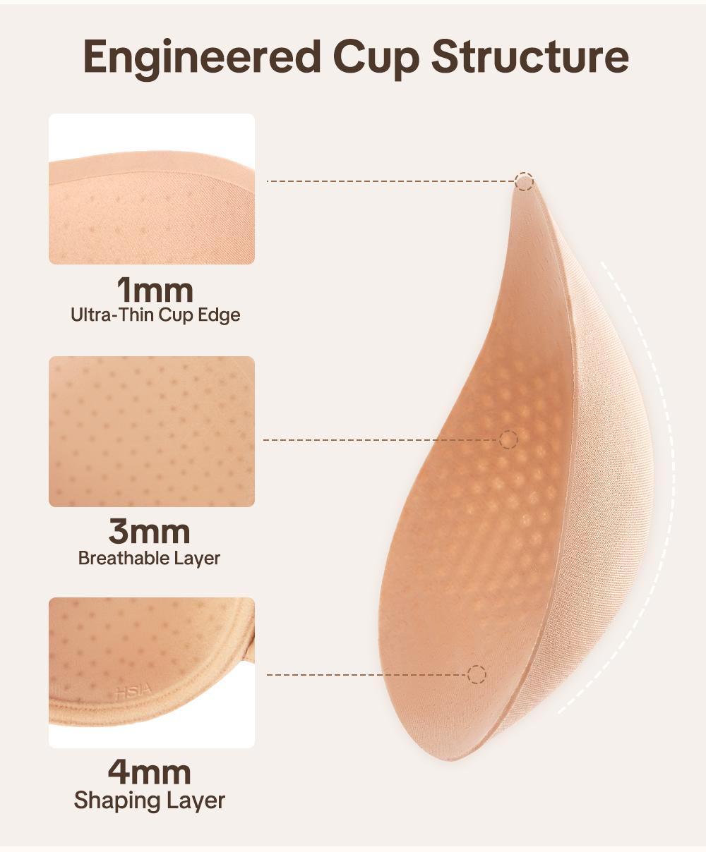 HSIA Cloudnest Mia Lightly Lined Plus Size Seamless Full Coverage Underwire Bra Smoothing Minimizer Cooling T-Shirt Bra with Adjustable Wide Straps Bra for Big Busted Women