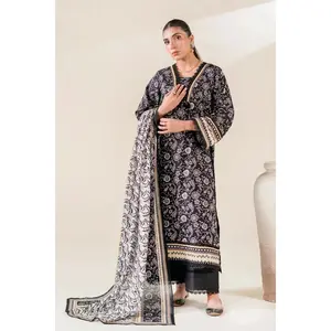 3PC stitched Printed Lawn Suit |  KLA-3731