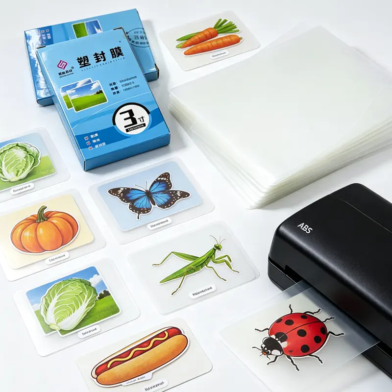 1 Pc，Laminating Pouches Thermal Lamination Sheets for DIY Handmade Crafts Flashcards Protective Film，100Pcs ，DIY Craft Thermal Lamination Sheets Clear Plastic Pouch for Preschool Flashcards Hand‑drawn Works Protection