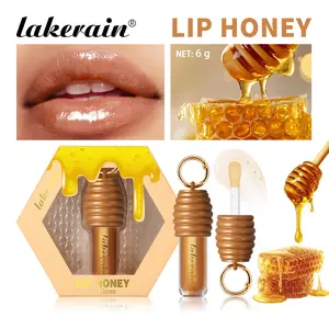 Lakerain LIP HONEY Brazilian Honey Infused Lip Oil Lip Moisturizer - Deeply Hydrating Formula to Smooth Lip Lines, Prevent Dryness & Nourish Lips, Rejuvenating Lip Care Treatment