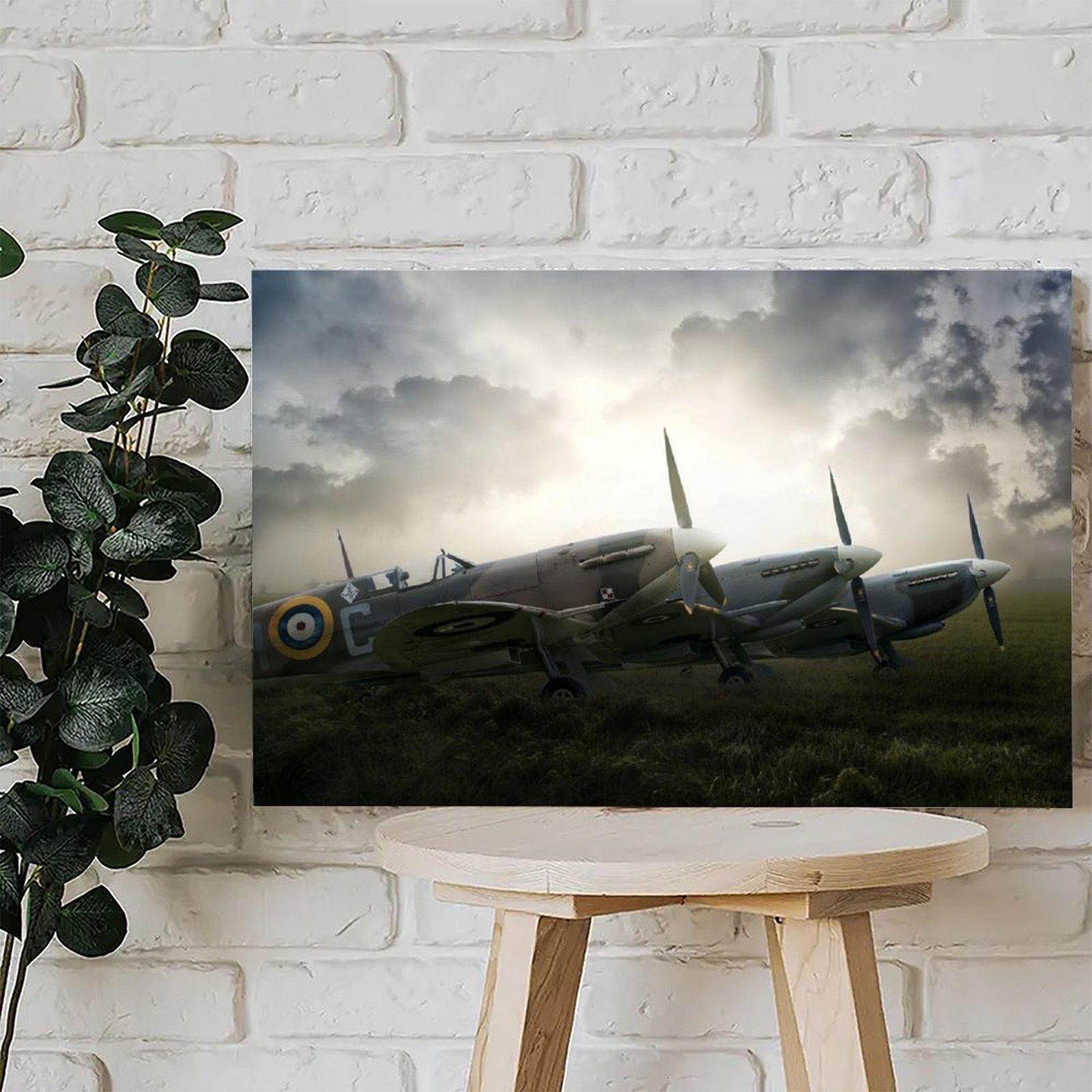 Military Fighter Poster Supermarine Spitfire（1） Poster Decorative Painting Canvas Wall Art Picture Print Modern Family Bedroom Decor