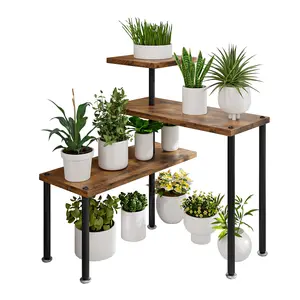 [dealsforyoudays] Corner Shelf Countertop Organizer 3 Tier Kitchen Corner Shelves Adjustable Spice Storage Rack for Bathroom Coffee Area Over Sink Smooth Holder White Decor Black