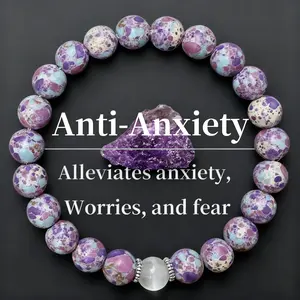 Natural Cat's Eye Stone Beaded Bracelet, 8MM Elegant Jewelry Bracelet, Fashionable Anxiety Relief Jewelry for Women & Men, Trendy All-match & Exquisite Jewelry for Birthday Christmas Gift