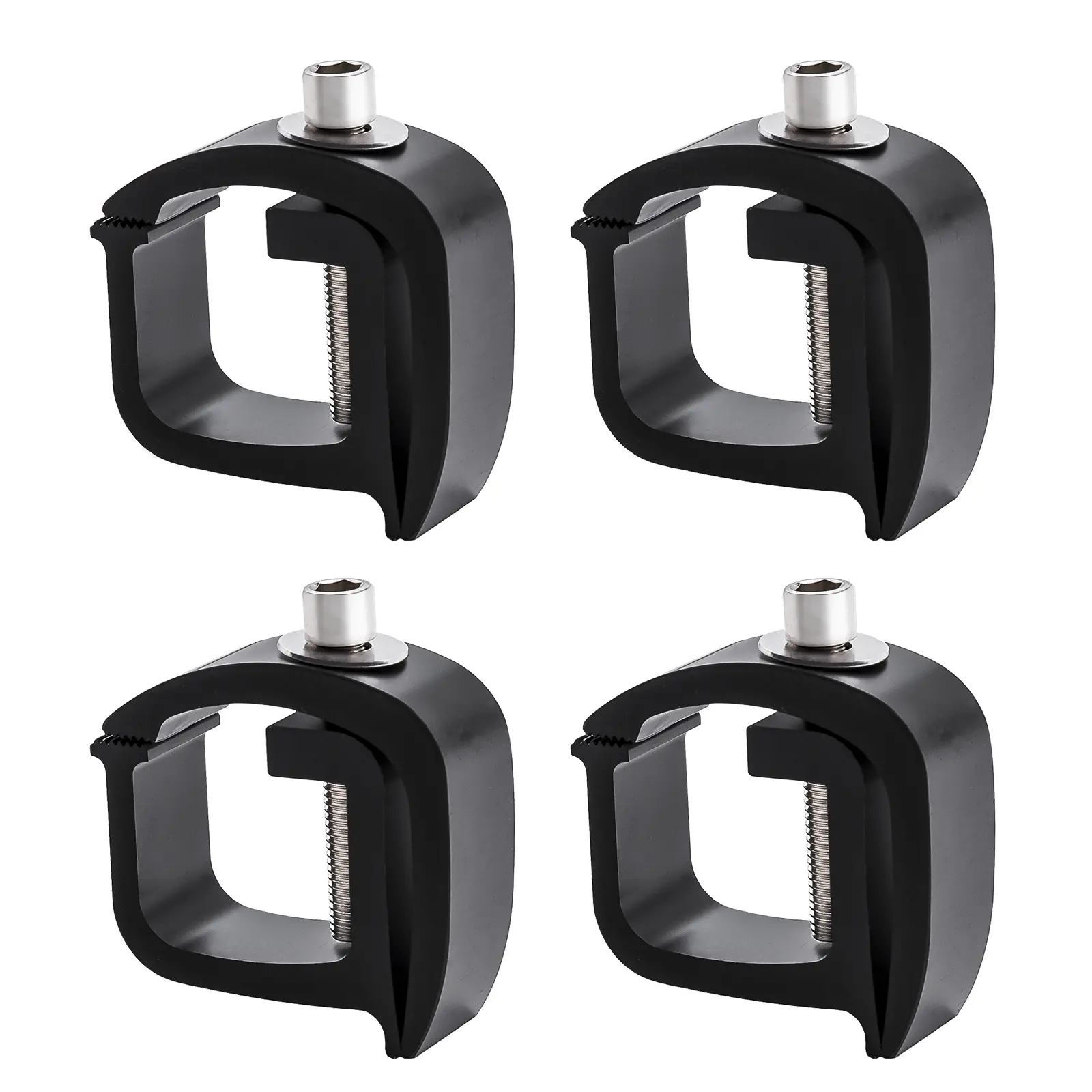 AA-Rack P-AC(4)-01 Set of 4 Aluminum C-clamps For Non-Drilling Truck Rack & Camper Shell Installation