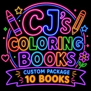 Custom Coloring Books (10 Books 10 Pages)