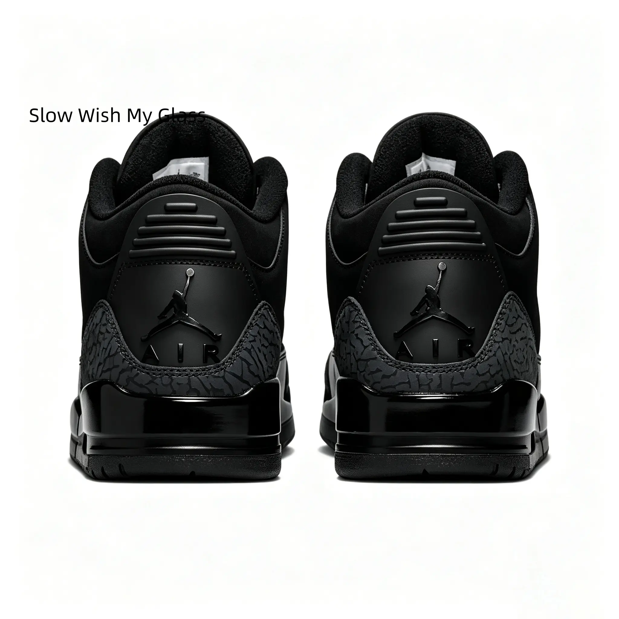 Vintage Mid Top Basketball Sneakers Full Black Suede Glossy Leather Comfort Cushion Daily Walking Trainers Unisex