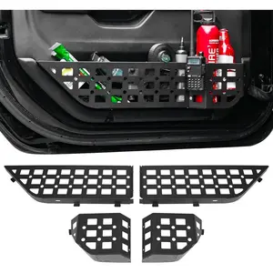 Front Organizer Tray Door Storage Box Door Side Insert Organizer for   JL JLU 4XE 2018-2025 & Gladiator JT 2020-2025 Accessories