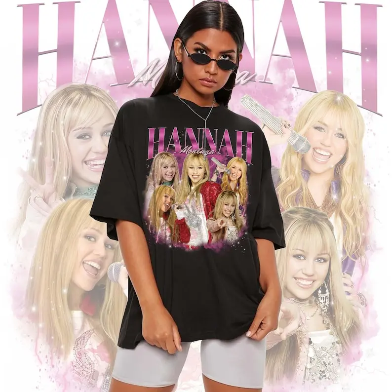 Vintage Hannah Montana T-Shirt/Sweatshirt, Hannah Montana Bootleg Shirt, Hannah Montana Homage
