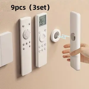 3-Pack Magnetic Remote Holder, Space-Saving Wall Mount for TV & Ac Remotes, No Drilling, Easy Installation, Adhesive Magnet Hook