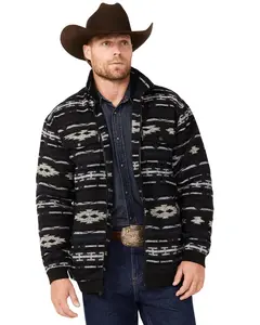 Outback Trading Co Men's Southwestern Print Bomber Jacket - 29810-Blk