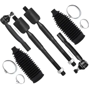 6pcs Front Suspension Kit Inner Outer Tie Rod Ends w/Steering Boots fit for 2004-2006 for Toyota Camry for Lexus ES330 2004-2008 for Toyota Solara