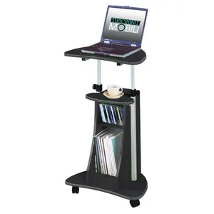 Techni Mobili  Rolling Laptop Cart with Storage - Graphite