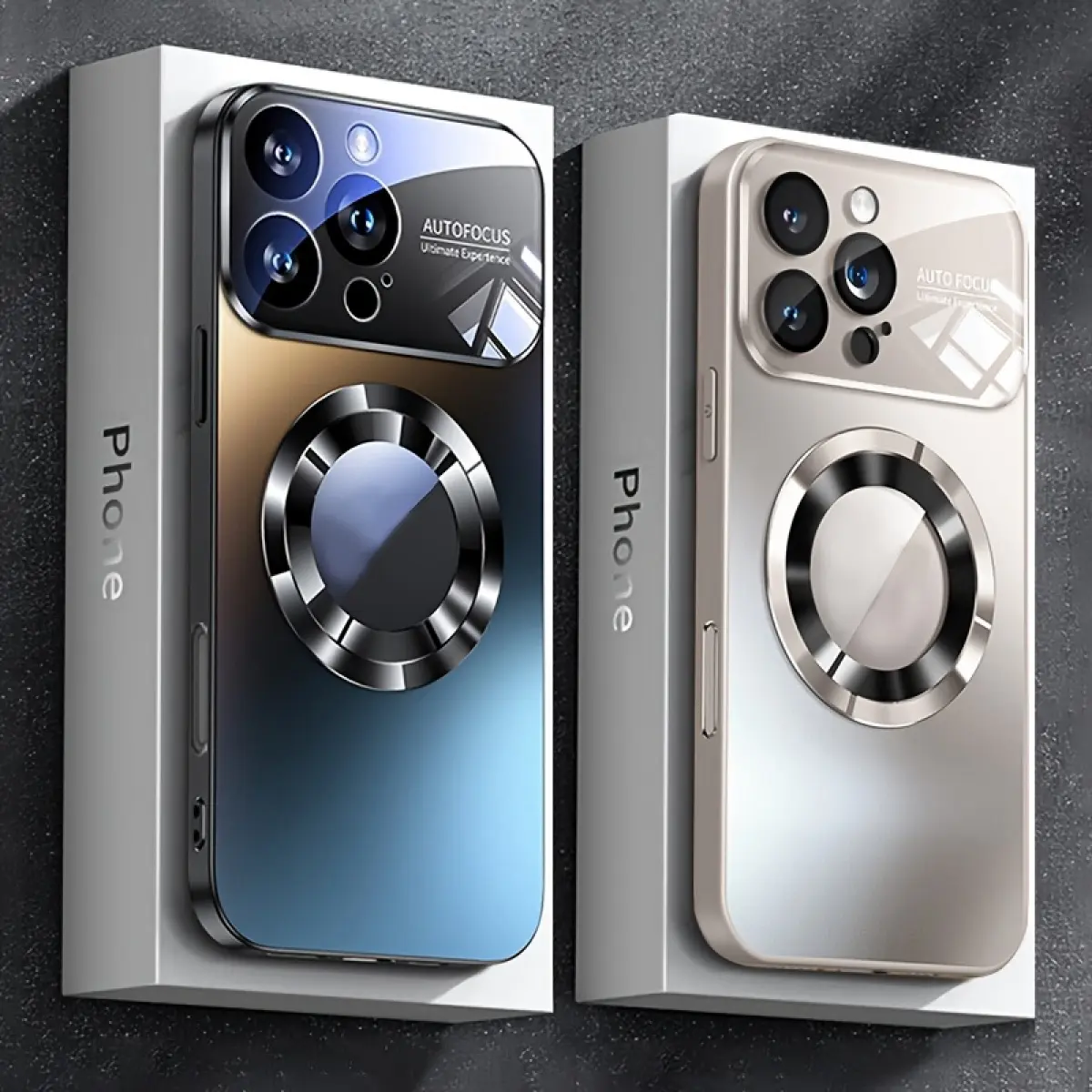 Durable Shockproof Transparent Anti-Drop Magnetic iPhone Case - TPU+PC Build, Latest Stylish Design for iPhone 17,16,15 Pro Max,14 Plus,13,12 Series, Accessories