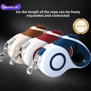 Automatic Retractable Dog Leash, Anti-Shock, for Medium and Large Dogs, Outdoor Pet Walking Rope