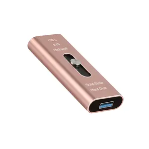 2TB Solid State Drive  Portable Dual Drive SSD USB 3.1 & USB C Interfaces 2 in 1, High-speed External Storage Drive for Smartphones Android Type C Mac & Computers