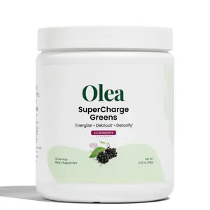 Olea Yerba Mate Greens for Energy + Bloat Relief All Natural Bathroom Chaser Dietary Supplement - 30 Servings