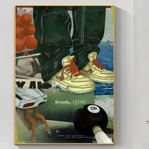 Frank Ocean Poster, Aesthetic Wall Art, Music Fan Decor, Album Cover Print, Minimalist Room Decor, Gift for Music Lovers Artistic Ornaments