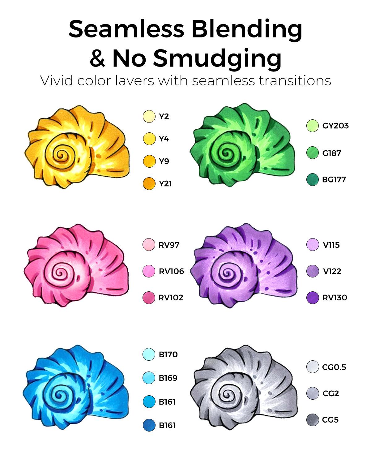 [JusArt] 72/48 Colors Dual Tip Art Markers with Brush & Chisel Pens, Alcohol Brush Markers, Alcohol Based Marker Set for Adult Coloring Books, Drawing, Illustration, Sketching, No Bleed Ink Art Supplies