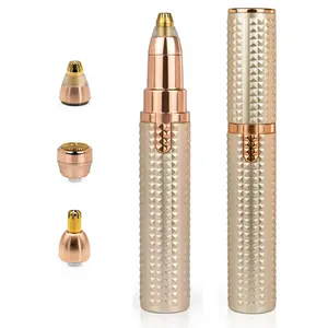 Cotsoco 3-in-1 Facial & Eyebrow Hair Trimmer, Facial Hair Removal Device, Electric Eyebrow Trimmer with 3 Replacement Heads The Perfect Gift for Women